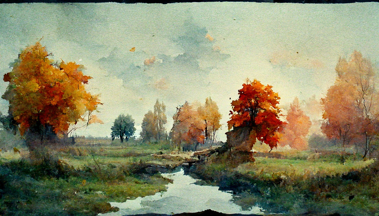 nature watercolor painting
