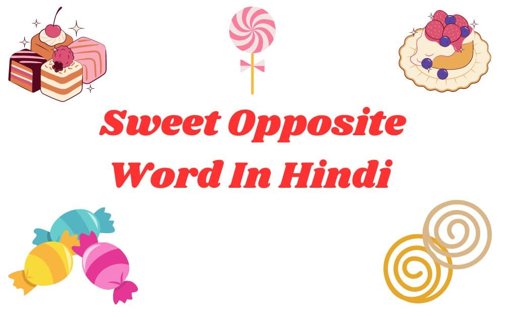 sweet opposite word in hindi